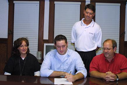 Will Pekar signs West Texas A&M football letter of intent.