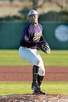 Shiner pitcher Gabe McAfee